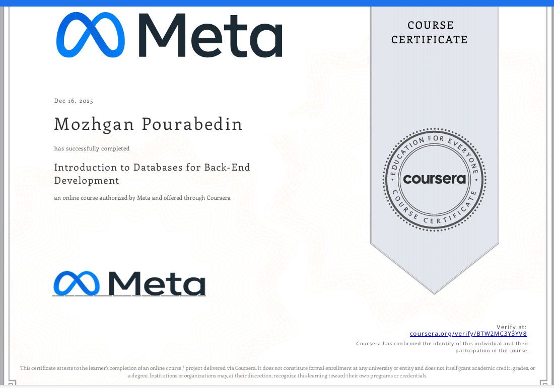 Introduction to databases