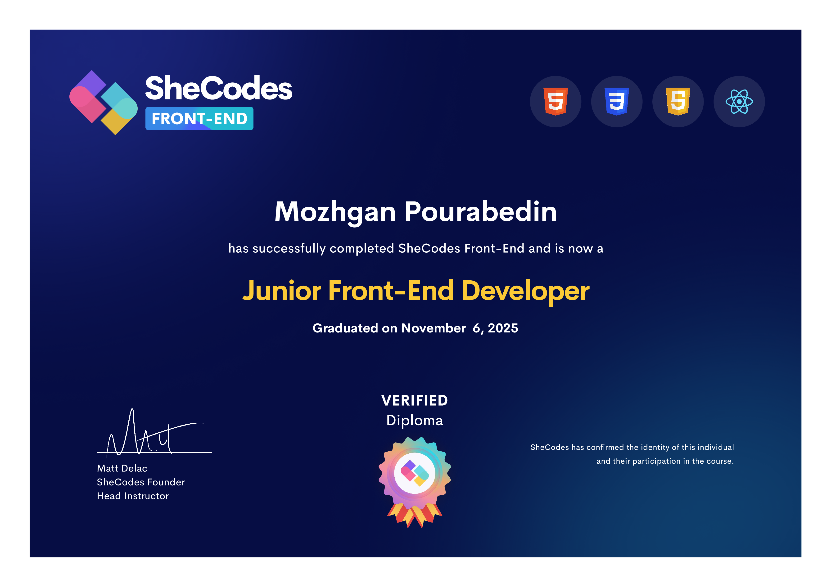 frontend diploma