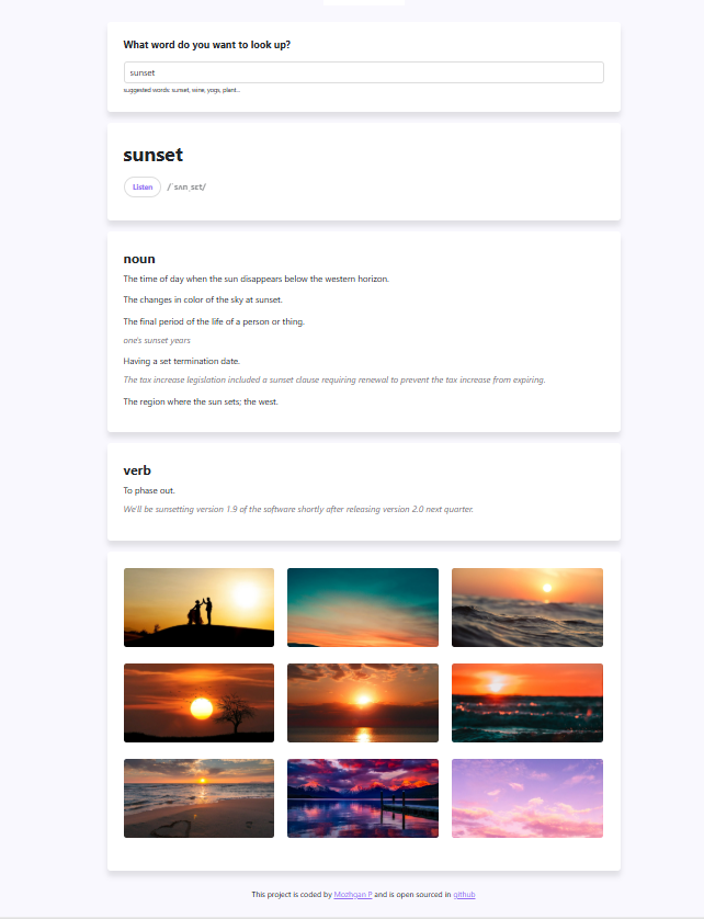 dictionary app preview