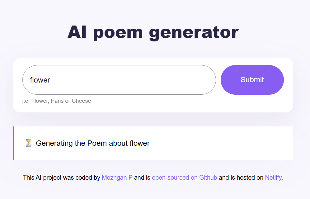 poem app preview